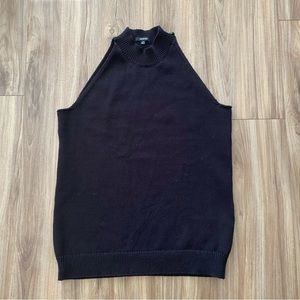 Premise Black Mock Neck Sweater Vest size XL